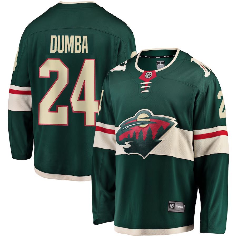 Men Minnesota Wild #24 Matt Dumba Fanatics Branded Green Breakaway NHL Jersey